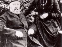 Postmeister Peter Ernst Höpken und Ehefrau Anna um 1895