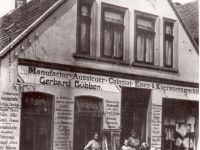 Zwischenbrücken - Die Aufnahme von 1914 zeigt das Kolonialwarengeschäft von Gerhard Lübben.