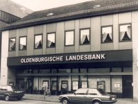 Die OLB Filiale - 1978 bezog die Oldenburgische Landesbank an der Westerstraße einen mehrfach umgebauten und entkernten Altbau aus dem Jahr 1897 (abgerissen 2017).
